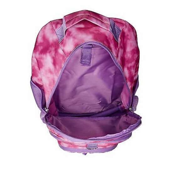 Limited Too Girls Tie Dye Backpack Bungee Pink Sequins Purple Mesh Pockets New - Picture 2 of 3